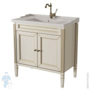 Тумба под раковину Caprigo Альбион Промо 80 bianco antico 820х883х480 с дверцами 33312-В002