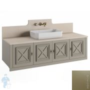 Тумба под раковину Caprigo Искья 150 подвесная oliva 1500х753х540 под столешницу 12719-015