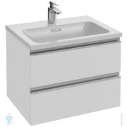 Умывальник мебельный BelBagno (650х450х150) искусственный мрамор, белый BB650/450-LV-MR-PR