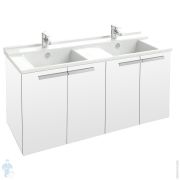 Тумба под умывальник Jacob Delafon STRUKTURA EB1283-N18 (1170х470х560) 4 дверцы, белая