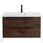 Тумба под раковину BelBagno MARINO (800х450х500) подвесная, Rovere Moro MARINO-800-2C-SO-RW-P