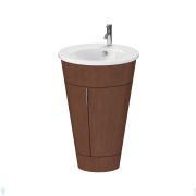 Тумба под умывальник Duravit Starck 560х600х850 напольная, шпон, орех американский S1952001313