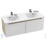 Тумба под умывальник RAVAK SD-1300 Classic (1300x488x490) латте/белая X000000943