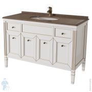 Тумба под раковину Caprigo Альбион 120 bianco light vintage 1222х875х570 под столешницу 10320-В003