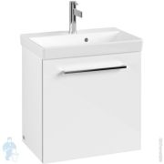 Тумба под раковину Villeroy & Boch Avento (430х514х352) правая, 1 дверца, белое стекло A88701B4
