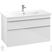 Тумба под раковину Villeroy & Boch VENTICELLO A926 01 DH (953х590х502) 2 ящ., белый, ручки хром