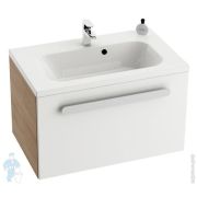 Тумба под умывальник RAVAK SDU 700 Chrome I (700х490х470) 1 ящик, капучино/белая X000000962