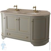 Тумба под умывальник Caprigo Ричмонд 160 grigio pietra 1600х946х583 под столешницу 12418-В021