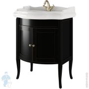 Тумба под раковину Caprigo Треви 70 nero lucido 745х958х545 11511-В032