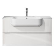 Тумба с раковиной Berloni Bagno Plana (810х515х490) белый глянец PNBSK11T/100