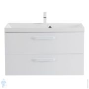 Тумба под раковину BelBagno AURORA (800х450х500) без ручек, Bianco Lucido AURORA-800-2C-SO-BL
