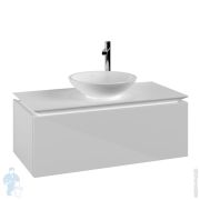 Тумба под умывальник Villeroy & Boch LEGATO (1000х380х500) подвесная,1 ящик, белый глянец B57100DH