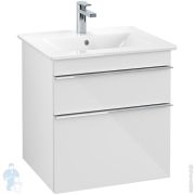 Тумба под раковину Villeroy & Boch VENTICELLO A923 01 DH (553х502х590) 2 ящика, белая, ручки хром