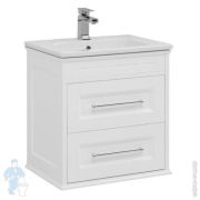 Тумба под умывальник Aquanet Бостон 60 М напольная/подвесная 610х650х469 белая матовая 209679