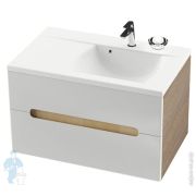 Тумба под умывальник RAVAK SD-800 L Classic II левая (800x600x490) 2 ящика, капучино/белая X00000091