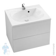 Тумба под умывальник подвесная RAVAK ROSA II SD 760 (760х490х470) белая/белая X000001293