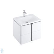 Тумба под умывальник RAVAK SD 600 Balance (600х500х465) подвесная, белый/графит X000001367