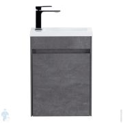 Тумба под раковину BelBagno PIETRA MINI (400х220х550) правая, Stucco Cemento MINI-400-1A-SO-SCM-R