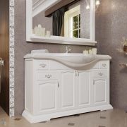 Тумба с раковиной Opadiris Риспекто 120 1216х495х905 напольная,белый мат. Z0000012634+4640021060957
