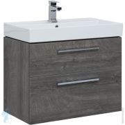 Тумба под раковину Aquanet Nova Lite 75 242273 (747х650х450) подвесная, 2 ящика, цвет: дуб рошелье