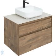 Тумба под раковину Aquanet Nova Lite 75 249515 (724х435х562) подвесная, 2 ящика, дуб рустикальный
