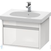 Тумба под умывальник Duravit Ketho 600х410х455 подвесная, 1 ящик, белый глянец KT667002222