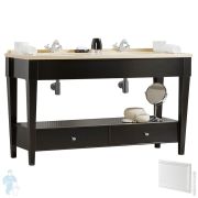 Тумба под раковину Caprigo Даллас bianco 1570х935х605 массив бука, под столешницу 10916-021