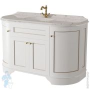 Тумба под умывальник Caprigo Ричмонд 140 bianco 1390х930х580 под столешницу 12417-В031G
