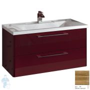 Тумба под раковину Caprigo Аккорд 90 каштан светлый 900х485х450 подвесная, 2 ящика 2218-94