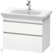 Тумба под раковину Duravit DuraStyle (730х610х448) подвесная, 2ящика, цвет белый матовый DS648101818