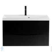 Тумба под раковину BelBagno MARINO (800х450х500) подвесная, Nero Lucido MARINO-800-2C-SO-NL-P
