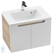 Тумба под умывальник RAVAK SDD Classic (700x490x600) латте/белая X000001091