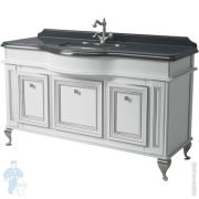 Тумба под умывальник Caprigo Фреско 150 bianco alluminio 1464х922х597 под столешницу 10619-B016
