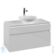 Тумба под умывальник Villeroy & Boch LEGATO (1000х550х500) подвесная,2 ящика, белый глян. B57200DH