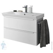 Тумба с раковиной Berloni Bagno Spazia (720х415х570) 1 отверстие,2 ящика, белый глянец SPZBA2C002CX