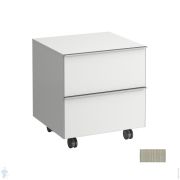 Тумба напольная Laufen SPACE 4.1119.2.160.101.1 (535х520х580) на колесиках, 2 ящика, светлый орех