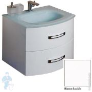 Тумба под умывальник Cezares STING (69x52x55) подвесная, 2 ящика 54657 Bianco Lucido