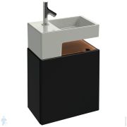 Раковина Cielo CATINO OVALE (700х500х180) 1 отвер.под смеситель цв. basalto CALAOF BA