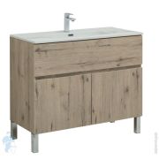 Раковина накладная CEZARES CZR-NAT-120-LVB 120 см, перелив, отверстие под смеситель, керамика, белый