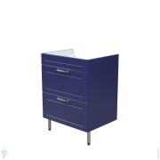 Тумба под умывальник IDDIS Oxford 600х455х810 напольная, 2 ящика, синий OXF60N0I95