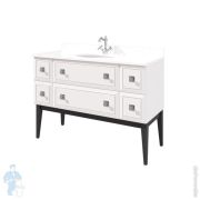 Раковина Keuco Edition Lignatur 460х460 встраиваемая, иск. камень, круглая, белый 33370700400
