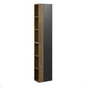 %Шкаф-колонна AQUATON Терра 1A247503TEKA0 350x200x850 1 створка, открытые полки, дуб кантри/антрацит