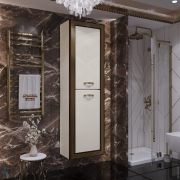 Пенал Opadiris Карат 50 (504х312х1756) подвесной, универсальный, бежевый/золотая патина Z0000003939