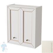 Шкаф Caprigo Альбион 600 bianco antico 600х730х260 две двери 10395-B002