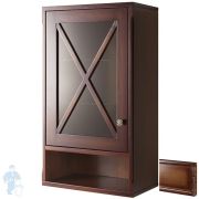 Шкаф с нишей Caprigo Наполи noce scuro 450х806х260 левый 11293L-В039