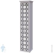 Пенал Caprigo Каприс bianco/silver 354х1499х318 подвесной левый 25051L-021/silver