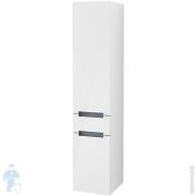 Пенал подвесной Villeroy & Boch Subway 2.0 (350х1650х370) правый, выдвиж ящик, ручки серебро, белый глянец A70800DH
