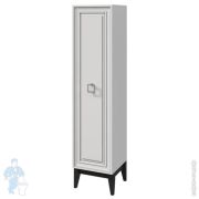 Пенал напольный Caprigo Windsor 400х1734х430 левый, цвет белый/черный 14050.1L-B016/B032