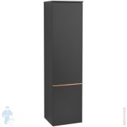 Пенал подвесной Villeroy & Boch VENTICELLO A951 05 PD (404х372х1546) 2 ящика, черный, ручки медь