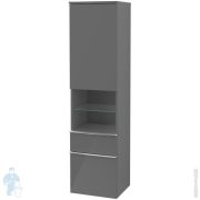 Пенал подвесной Villeroy & Boch VENTICELLO A952 11 FP (404х372х1546) 2 ящика, сер.глянец, ручки хром